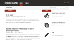 Desktop Screenshot of linguistlounge.org
