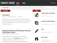 Tablet Screenshot of linguistlounge.org